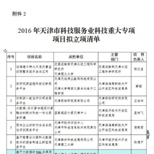 百川建科成功立項(xiàng)2016年天津市科技服務(wù)業(yè)重大專項(xiàng)，領(lǐng)跑建筑BIM技術(shù)創(chuàng)新